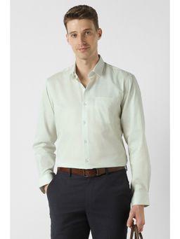 Peter England - Men Green Full Sleeves Formal Shirt