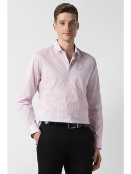 Peter England - Men Pink Slim Fit Full Sleeves Formal Shirt