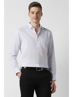 Peter England - Men White Full Sleeves Formal Shirt