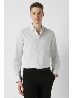 Peter England - Men White Full Sleeves Formal Shirt