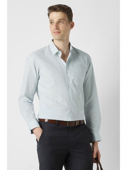 Peter England - Men Light Blue Slim Fit Full Sleeves Formal Shirt