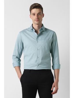 Peter England - Men Light Blue Slim Fit Full Sleeves Formal Shirt