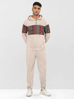 BULLMER - Beige Trendy Clothing Printed Co-Ord (Set of 2)