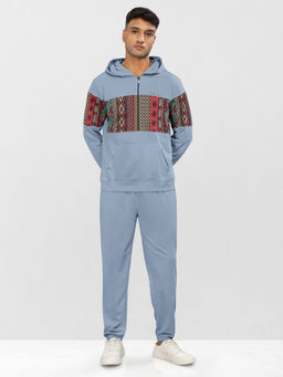 BULLMER - Blue Trendy Clothing Printed Co-Ord (Set of 2)
