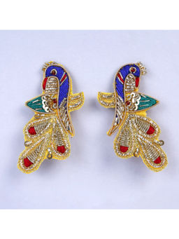 Choko - Embroidered Parrot Hair Clip Set for Girls - Multi-Color