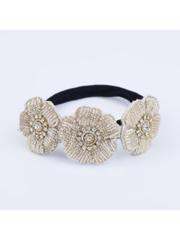 Choko - Floral Stretchable Rubber Band for Babies - Golden Charm