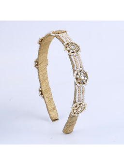 Choko - Crystal Pearl Hairband for Girls - Classic White