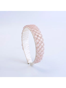 Choko - Beaded Crystal Hairband for Girls – Pink Festive & Wedding Wear