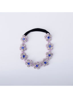 Choko - Floral Rhinestone Hairband for Girls - Lavender