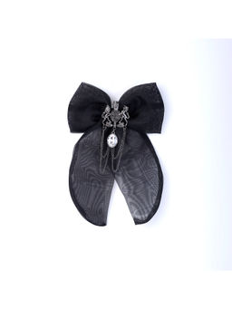 Choko - Gothic Bow Hair Clip for Girls - Black