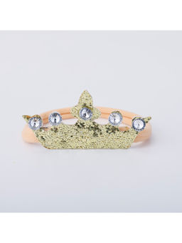 Choko - Glitter Crown Birthday Rubber Band - Gold