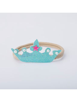 Choko - Glitter Crown Birthday Rubber Band - Blue