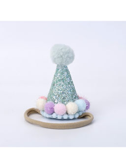 Choko - Sparkle Birthday Party Hat Rubber Band - Silver