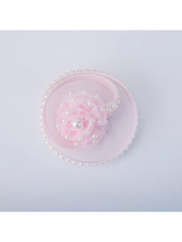 Choko - Sweet Blush Pearl Rose Birthday Hair Clip for Baby Girls