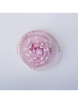 Choko - Champagne Pearl Blossom Birthday Hair Clip for Baby Girls