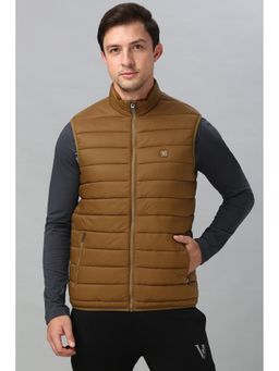 Van Heusen - Men Khaki Stripes Casual Jacket