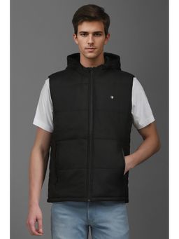 Louis Philippe - Men Casual Black Stripes Jacket