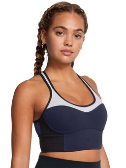 Under Armour - Project Rock Infinity Mid Longline Lets Go Bra Blue