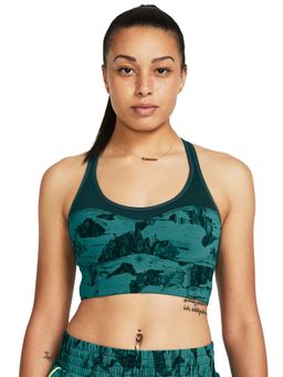 Under Armour - Project Rock Infinity Let's Go Longline Bra Green