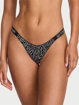 Victoria's Secret - Women Black Very Sexy Shine Strap Thong
