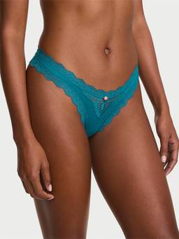 Victoria's Secret - Women Blue Dream Angels Lace Thong