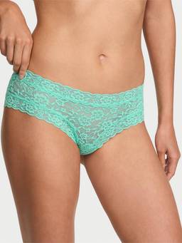 Victoria's Secret - Women Green Lace Cheeky Brief Panty