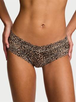 Victoria's Secret - Women Multi-Color Animal Printed Lace Brief Panty