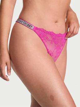 Victoria's Secret - Women Pink Very Sexy Shine Strap Thong