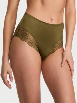 Victoria's Secret - Women Olive Very Sexy Smooth Lace-Trim Brief Panty