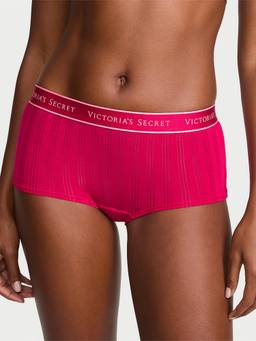 Victoria's Secret - Women Pink Modal Ultra-Fine Logo Boyshorts