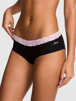 Victoria's Secret - Women Black No-Show Hiphugger Hipster Panty