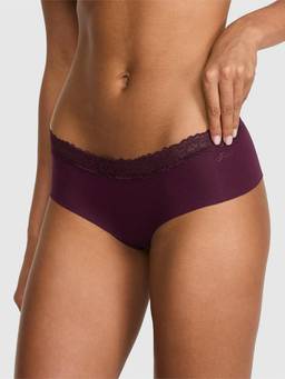 Victoria's Secret - Women Purple Solid No-Show Cheeky Hipster Panty