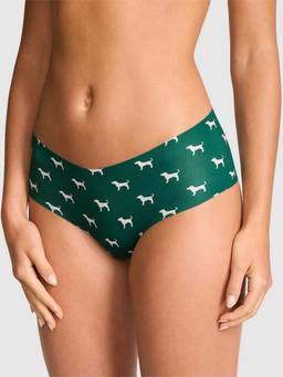 Victoria's Secret - Women Green Printed No-Show Hiphugger Hipster Panty
