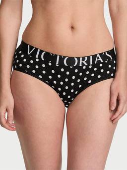 Victoria's Secret - Women Black Polka Dot Printed Hipster Panty