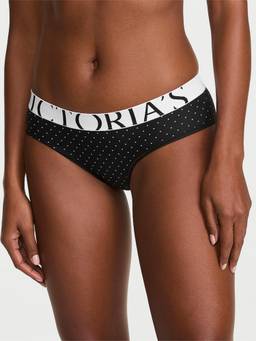 Victoria's Secret - Women Black Polka Dot Printed Hipster Panty