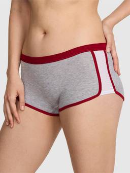 Victoria's Secret - Women Grey Cotton Dorm Boyshorts