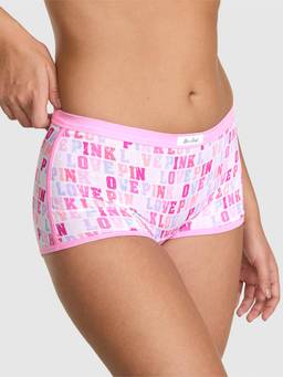 Victoria's Secret - Women Pink Cotton Dorm Boyshorts
