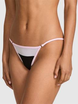 Victoria's Secret - Women Multi-Color Polka Dot String Bikini Panty
