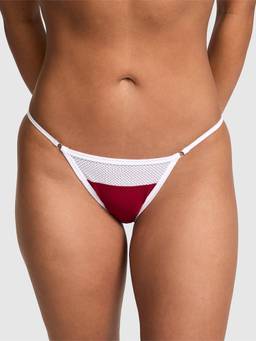 Victoria's Secret - Women Multi-Color Polka Dot String Bikini Panty