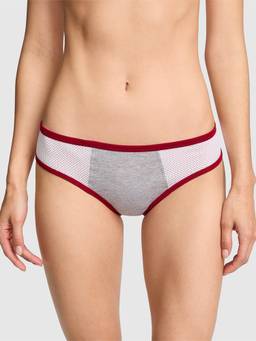 Victoria's Secret - Women Grey Colorblock Cheeky Brief Panty