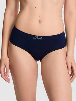 Victoria's Secret - Women Navy Blue Solid Seamless Hiphugger Hipster Panty