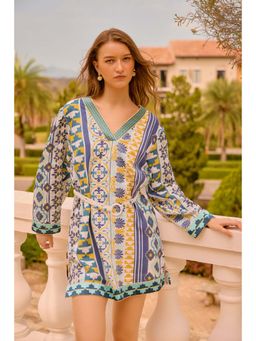 MIRIPRET - Amari Printed Mini Dress with Belt (Set of 2)