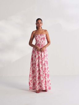 Roze - Pink Mariana Floral Print Dress