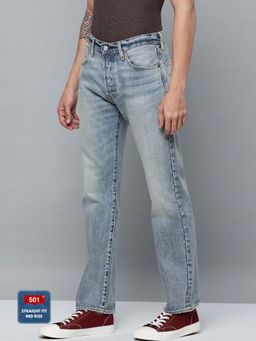 Levi's - Men Blue 501Â® Straight Fit Jeans