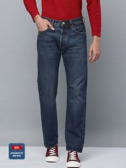 Levi's - Men Blue 501Â® Straight Fit Jeans