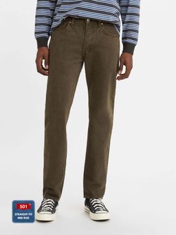 Levi's - Men 501 Straight Fit Jeans-olive