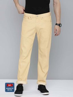 Levi's - Men 501 Straight Fit Jeans-cream