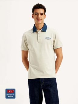 Levi's - Mens Typographic Print Slim Fit Polo T-Shirt