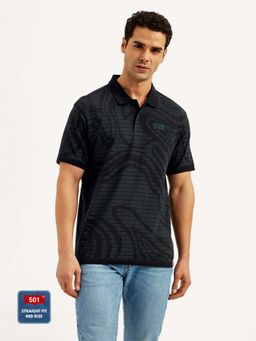 Levi's - Mens Abstract Print Slim Fit Polo T-Shirt