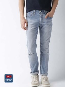 Levi's - Men Blue 501® Straight Jeans